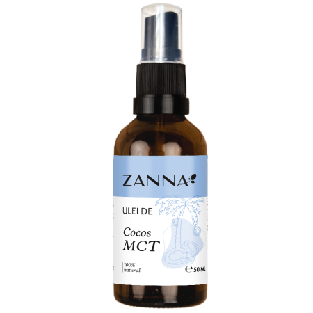 Cosmetice Bio si naturale - Ulei de Cocos MCT, 50ml, Zanna