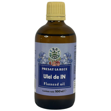 Uleiuri alimentare - Ulei De In Omega 3, 250ml, Herbalsana