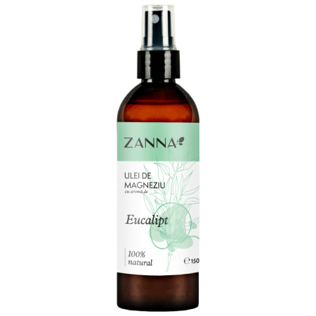 Uleiuri cosmetice - Ulei de magneziu, cu Eucalipt, 150ml, Zanna