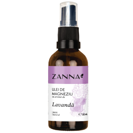 Uleiuri cosmetice - Ulei de magneziu, cu Lavanda, 50ml, Zanna