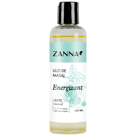 Uleiuri cosmetice - Ulei de masaj Energizant cu Lamaie si Menta, 200ml, Zanna
