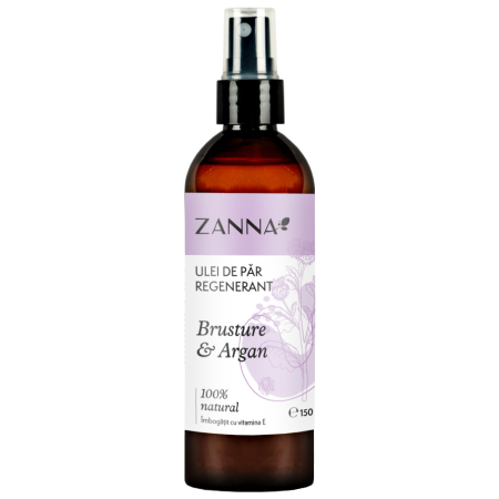 Ulei de par regenerant cu Brusture si Argan, 150ml, Zanna [2]