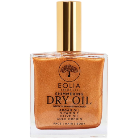 Ulei organic uscat cu sclipici, Gold Orhid, Greek Sun Kissed Glow, 100ml, Eolia [0]