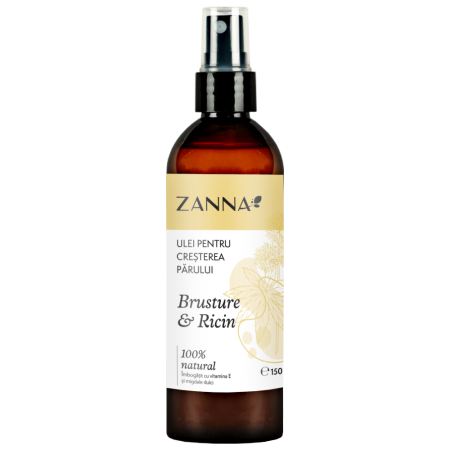 Ulei pentru cresterea parului cu Brusture si Ricin, 150ml, Zanna [1]