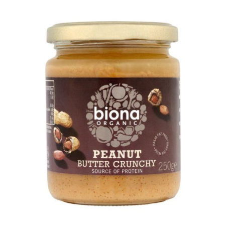 Unt de Arahide Crunchy Fara Sare Bio 250gr Biona [1]