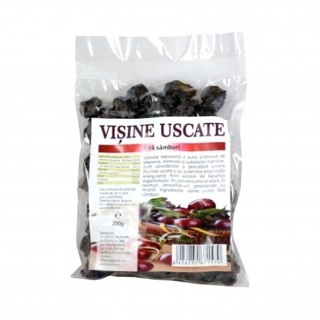 Fructe uscate - Visine Uscate fara Samburi, 200gr, Deco Italia