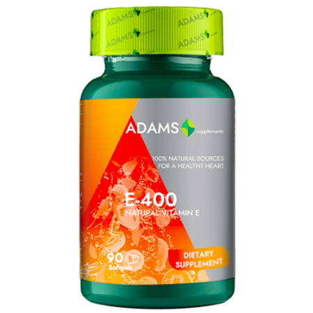 Vitamina E - Vit. E-400 (naturala) 90 cps, Adams