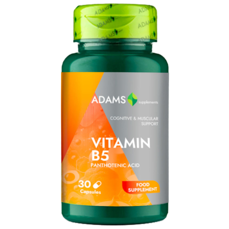 Multivitamine - Vitamin B5 Panthotenic Acid, 30cps, Adams Supplements