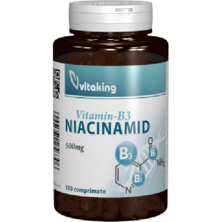 Hepato-biliare - Vitamina B3 (Niacinamid) 500mg, 100cpr, Vitaking