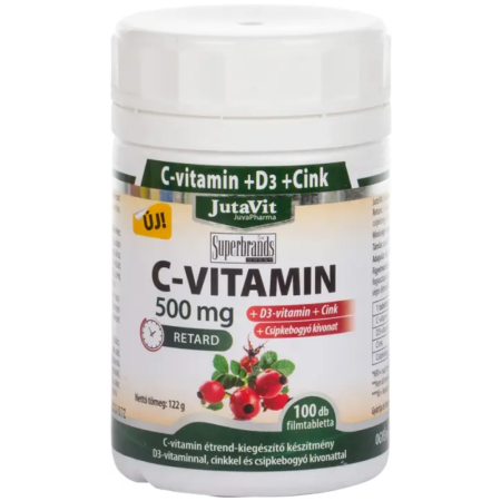 Vitamina C - Vitamina C 500 MG +D3+Zinc 100tb Jutavit
