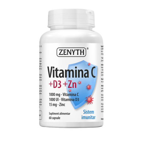 Vitamina C+D3+Zn, 60cps, Zenyth [0]