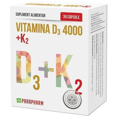 Vitamina D3+K 30cps Parapharm [0]