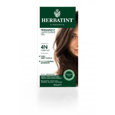 Vopsea Pentru Par Castaniu 4N, 150ml, Herbatint [0]