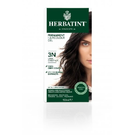 Sampoane si balsamuri - Vopsea Pentru Par Castaniu Inchis 3N, 150ml, Herbatint