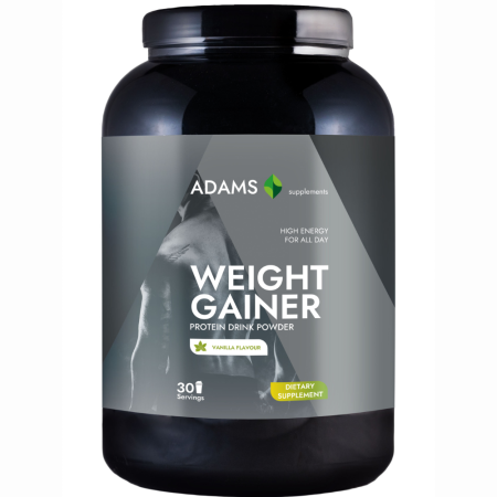 Weight Gainer (vanilie), 1,5 kg, Adams Supplements [1]