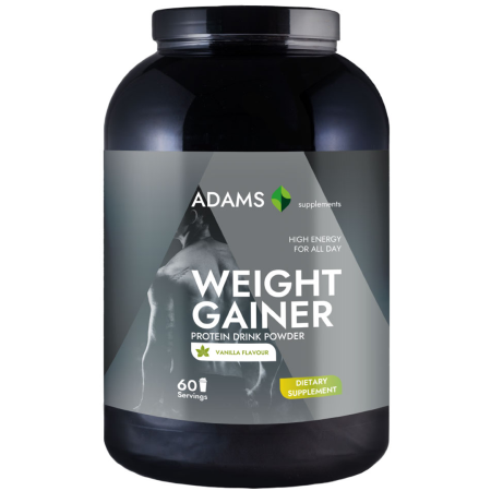 Proteine - Weight Gainer (vanilie), 3000g, Adams Supplements