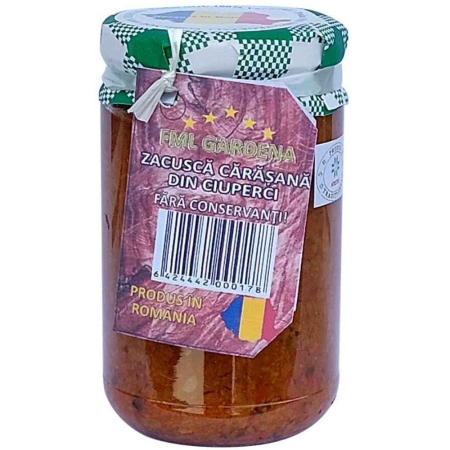 Mancare sanatoasa - Zacusca Carasana cu Ciuperci, 290g, Fml Gardena