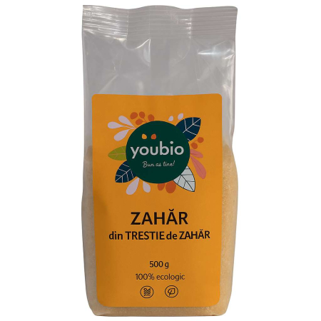 Indulcitori - Zahar din trestie de zahar, organic, 500g, youbio