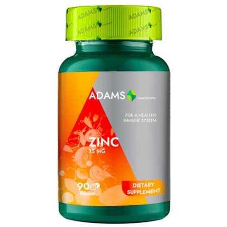 Multiminerale - Zinc 15mg, 90tab, Adams Supplements