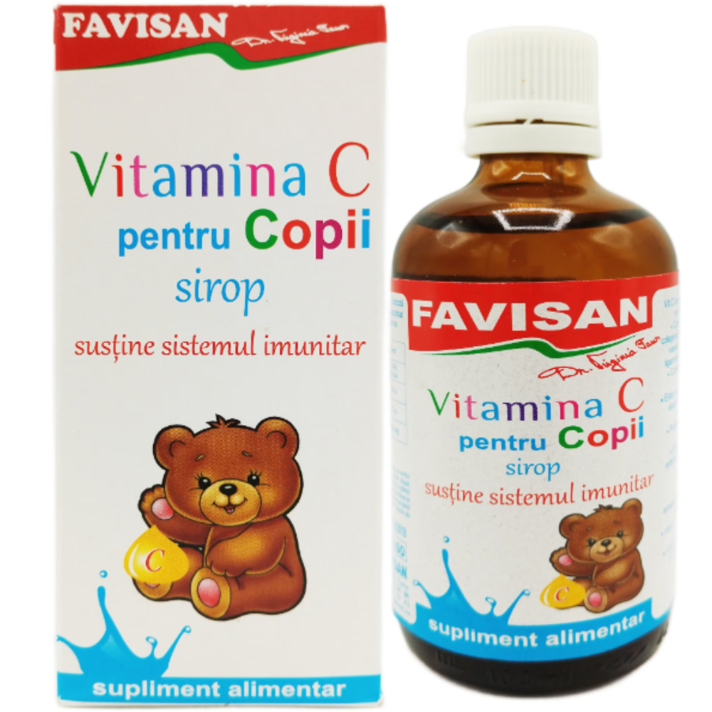 Produse pentru copii - Vitamina C pt.Copii Sirop 100ml Favisan