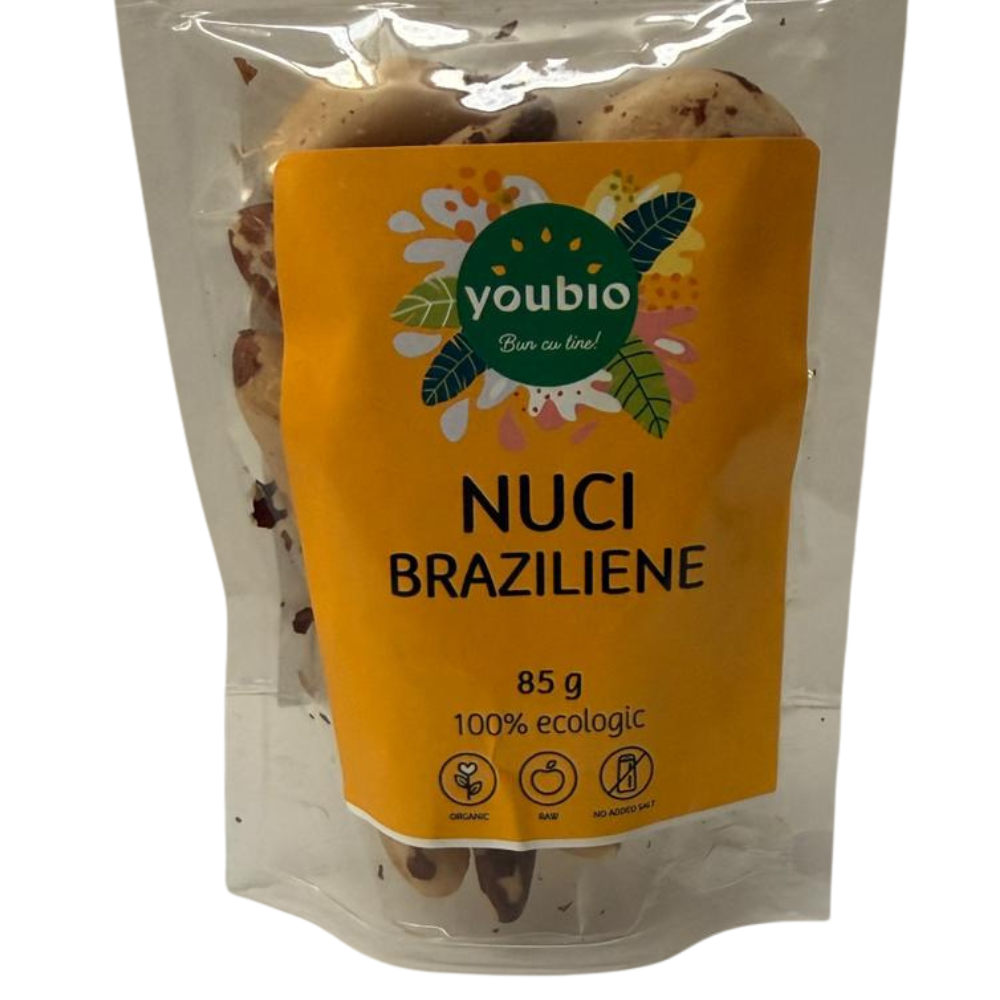 Seminte, nuci - Nuci braziliene, 85gr, youbio