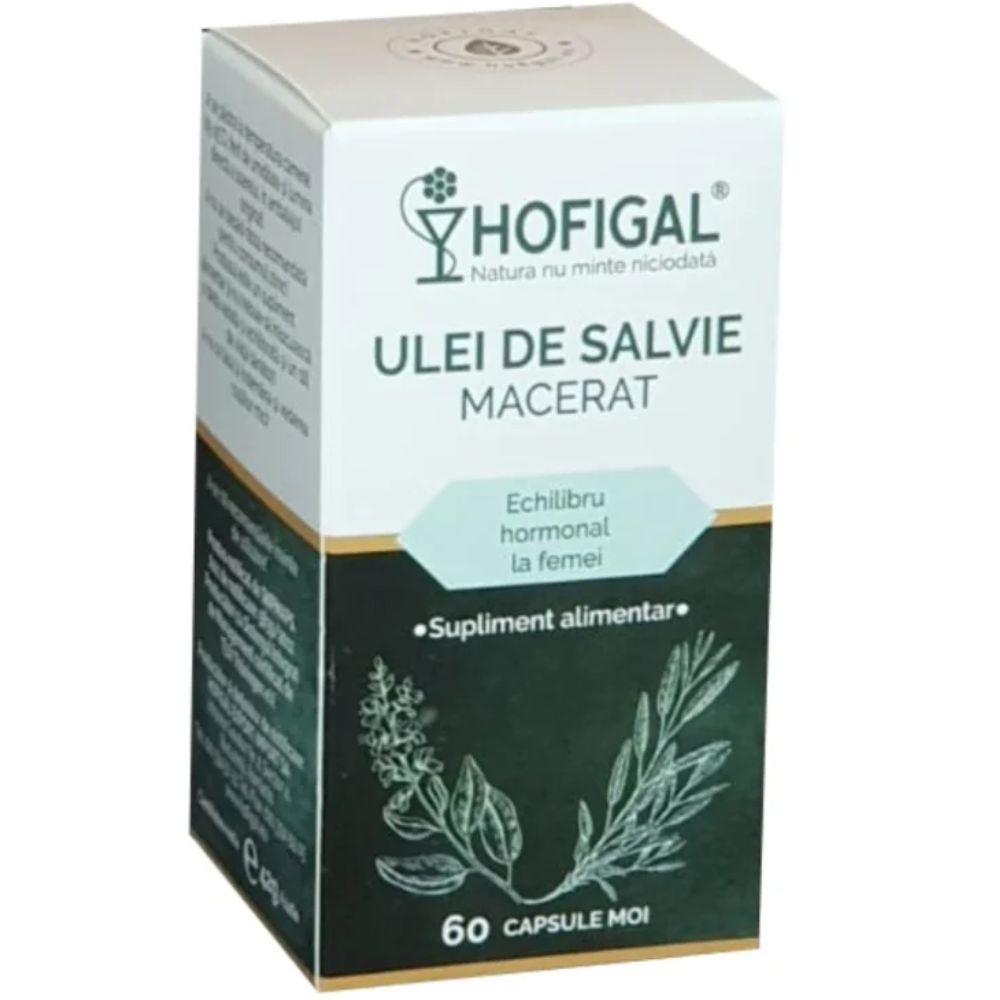 Remedii naturale - Ulei Salvie Macerat 60cps Hofigal