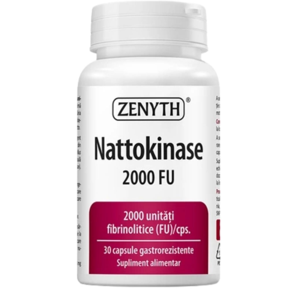 Cardiovasculare - Nattokinase, 2000 FU, 30cps, Zenyth