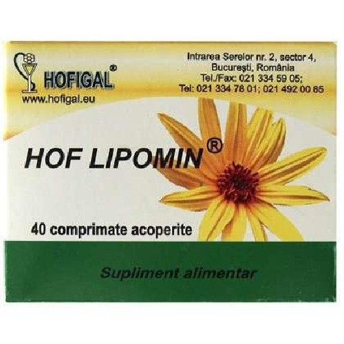 Pastile de slabit - Hof Lipomin, 40cpr, Hofigal