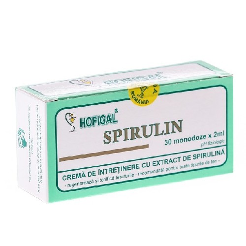 Creme cosmetice - Crema cu extract de Spirulina 30monodoze Hofigal