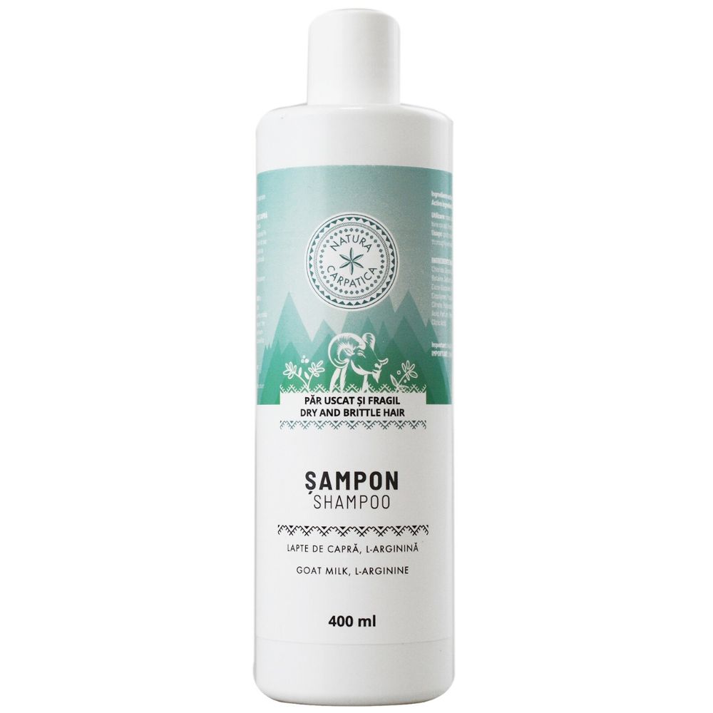 Cosmetice Bio si naturale - Sampon Lapte de Capra 400ml Natura Carpatica