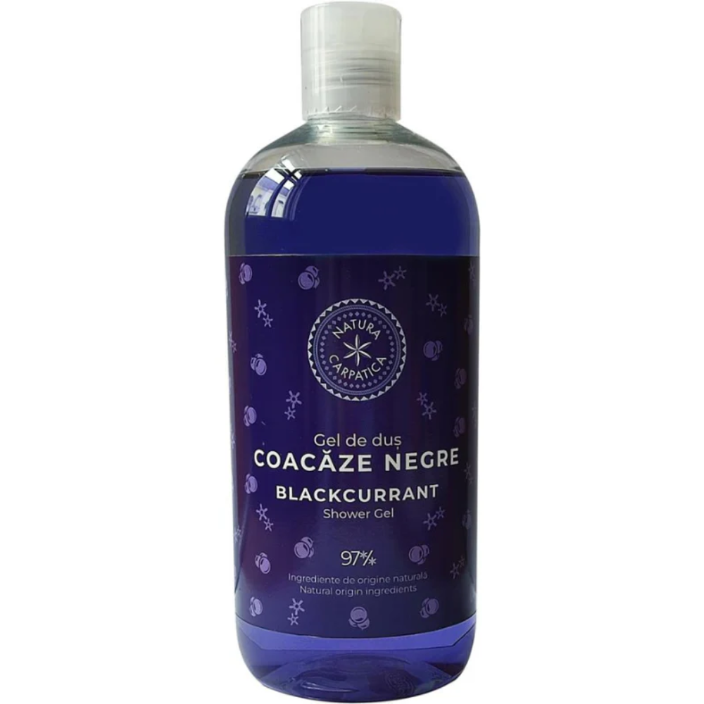 Cosmetice Bio si naturale - Gel de Dus Coacaz Negre 500ml Natura Carpatica