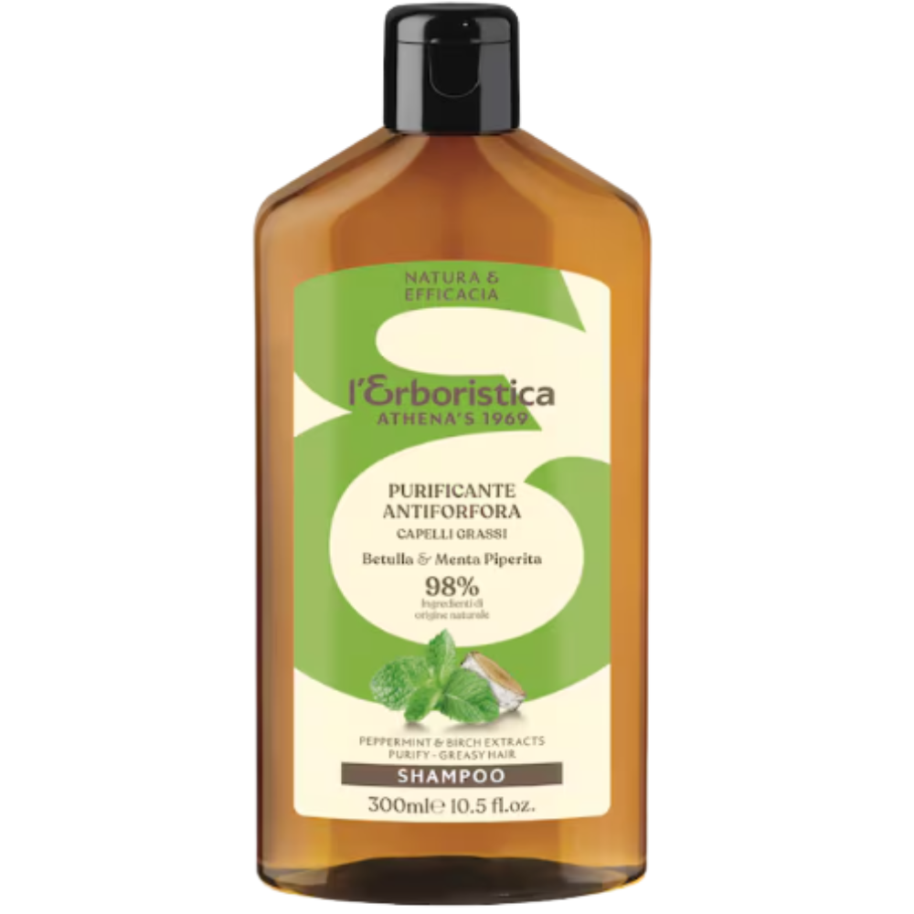 Cosmetice Bio si naturale - Sampon Mesteacan Si Menta 300ml L`Erboristica