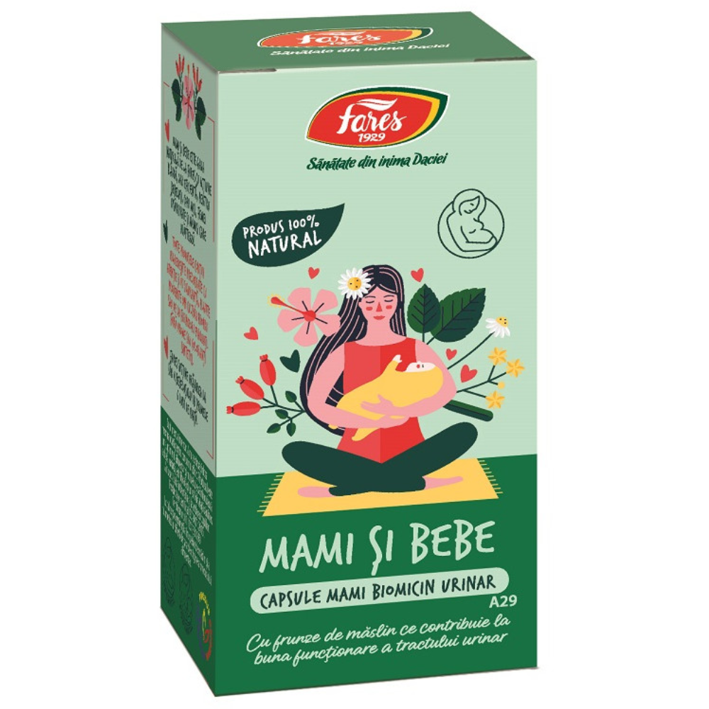 Mama si copilul - Biomicin Urinar Mami si Bebe 30cps Fares