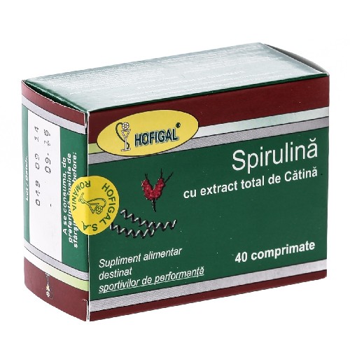 Imunitate - Spirulina 500mg + Catina 40cpr Hofigal