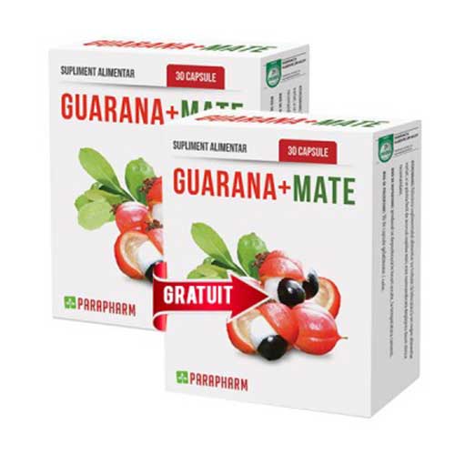Sistem nervos - Guarana Mate 30cps 1+1 GRATIS Parapharm