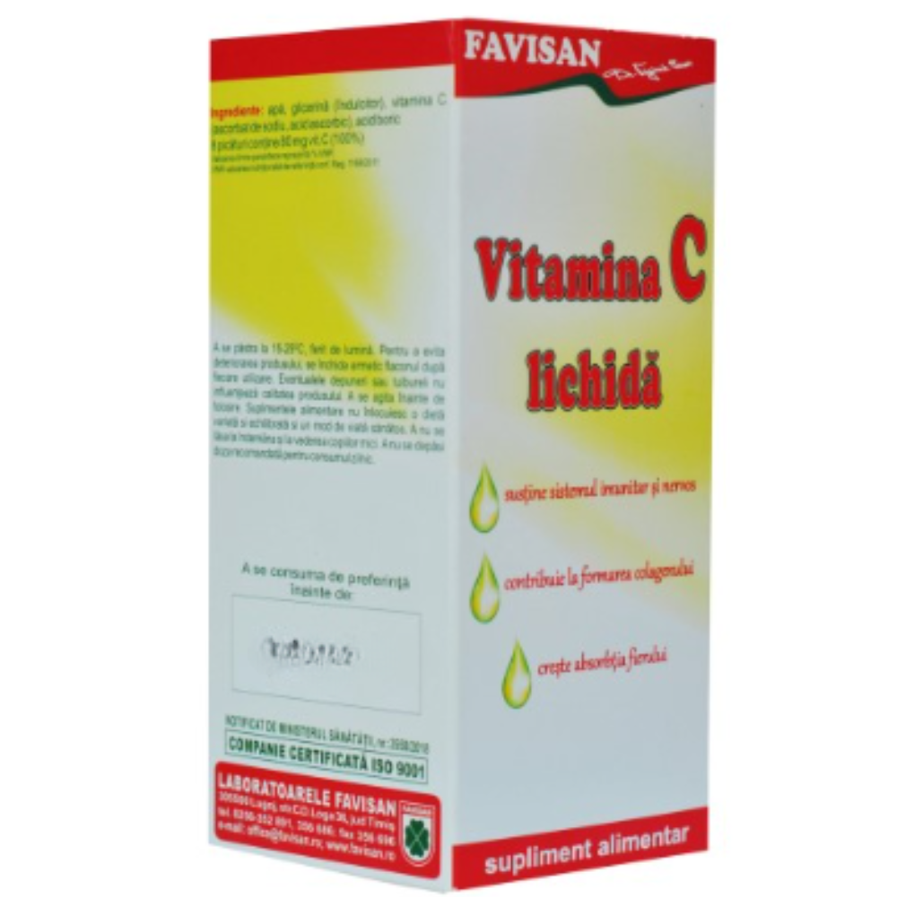 Imunitate - Vitamina C Lichida 100ml Favisan