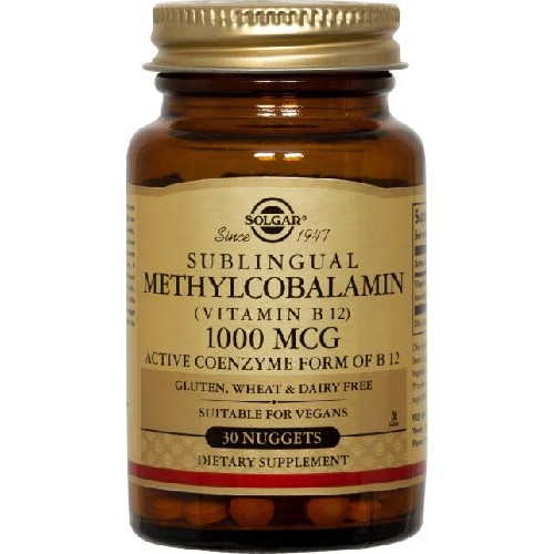 Methylcobalamin (Vitamin B-12) 1000mcg 30cps Solgar [1]