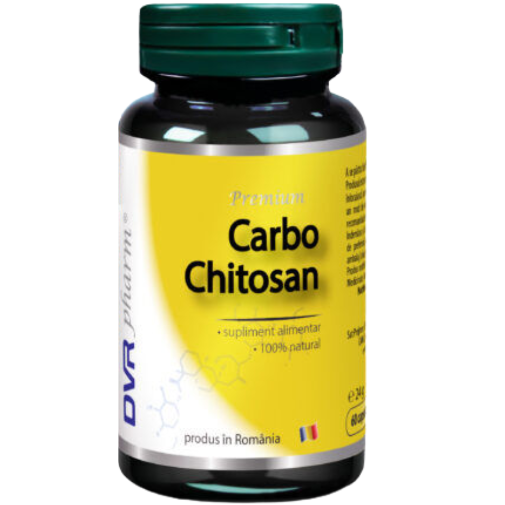 Pastile de slabit - Carbo Chitosan 60cps DVR Pharm