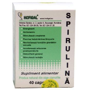Digestie - Spirulina 500mg, 40cps, Hofigal
