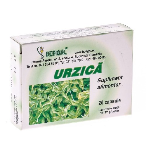 Suplimente alimentare - Urzica 20cps Hofigal