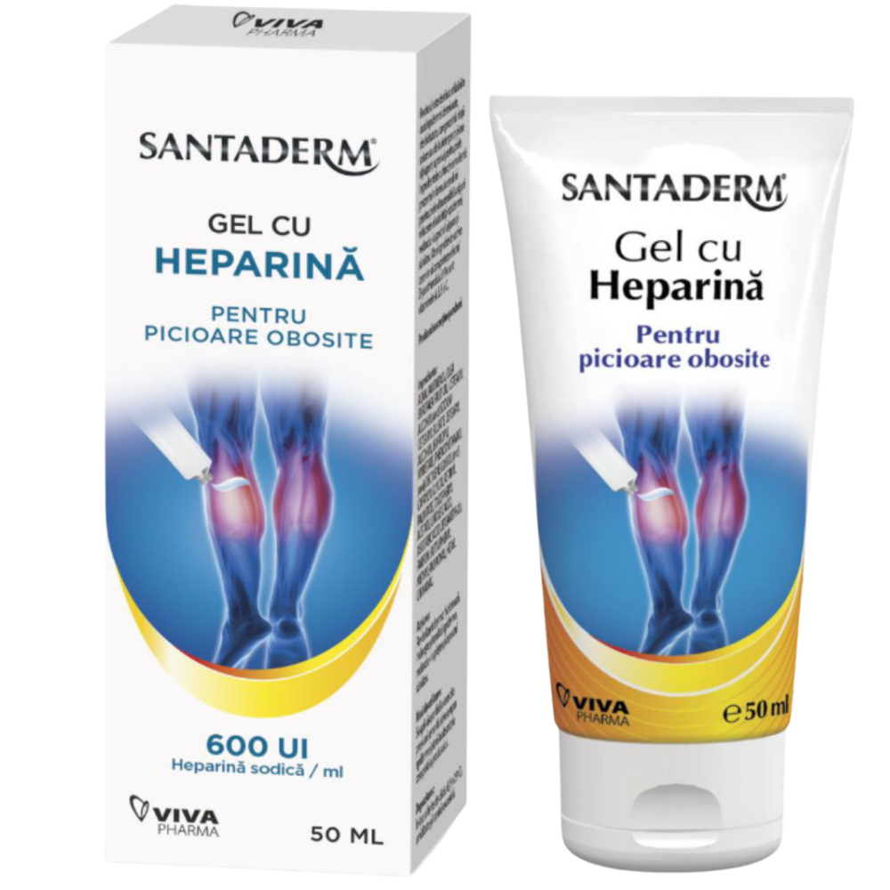Unguente, geluri, solutii - Gel Heparina Picioare Obosite 600ui 50ml Viva Pharma