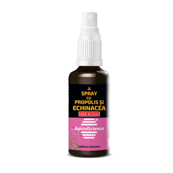 Spray cu propolis și echinacea fara alcool 50ml, ApicolScience [1]