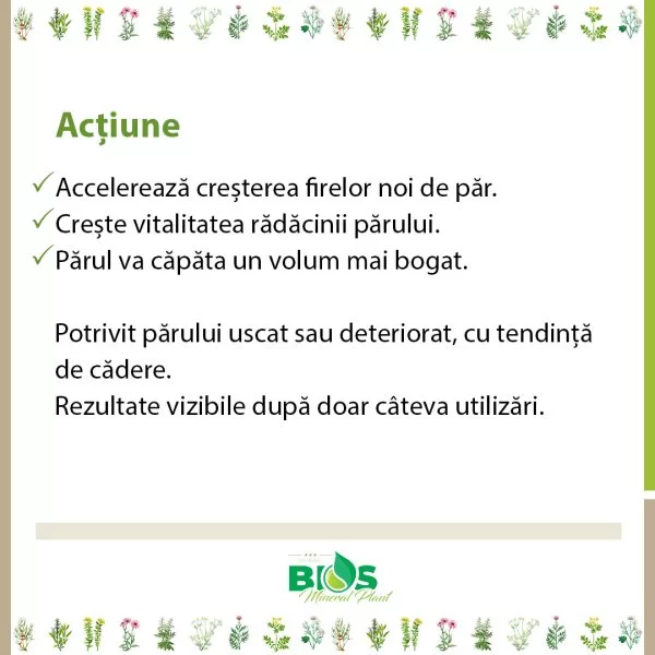 Șampon regenerant Clear and Healthy, 200ml, BIOS Mineral Plant [3]