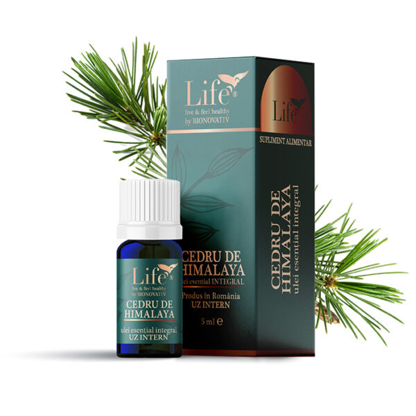 Cedru de Himalaya ulei esential integral 5ml, uz intern, Bionovativ [1]