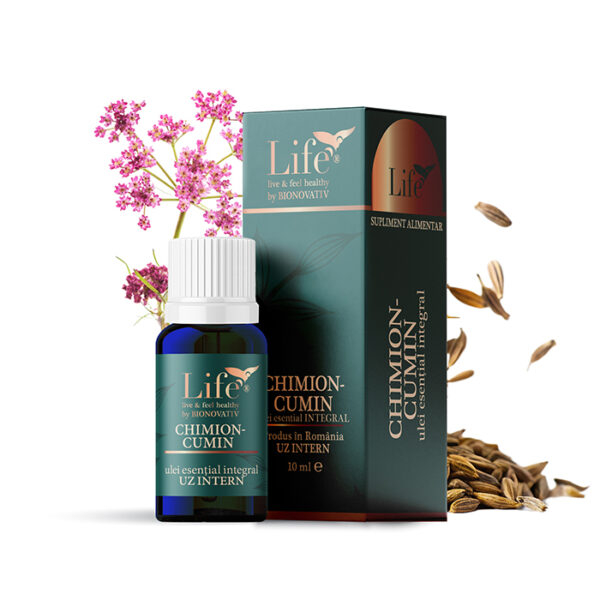 Chimion-cumin, ulei esential integral 10ml, uz intern, Bionovativ [1]