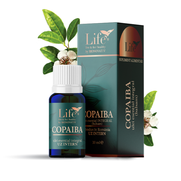 Copaiba ulei esential integral (balsam) 10ml uz intern, Bionovativ [1]