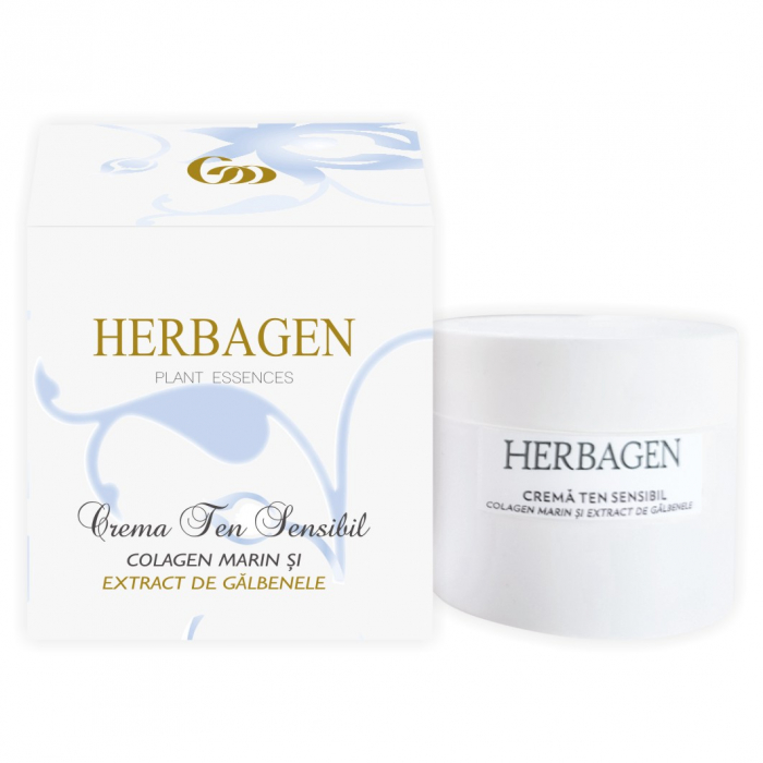 Cremă colagen marin și extract de gălbenele, 100ml, Herbagen [1]