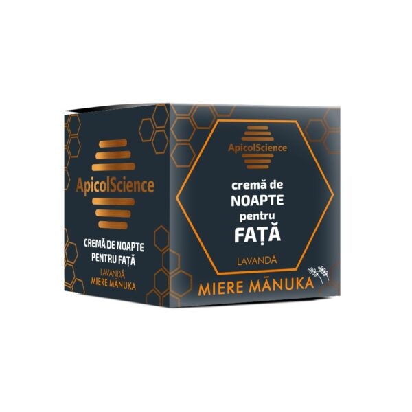 Cremă de noapte pentru față cu miere Manuka și Lavanda 50ml, ApicolScience [1]