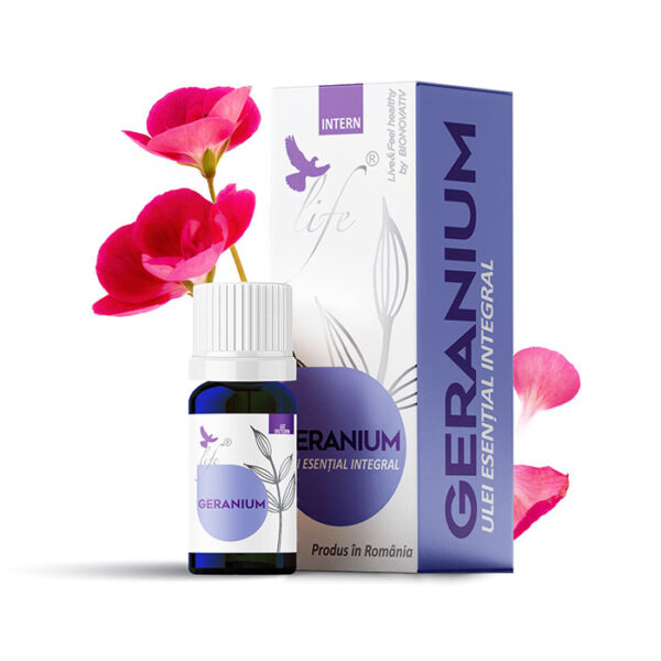 Geranium ulei esential integral 5ml uz intern, Bionovativ [1]