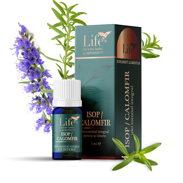 Isop/ Calomfir ulei esential integral 5ml uz intern, Bionovativ [1]